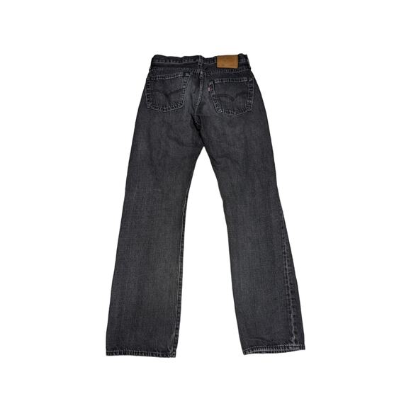Levi's Premium 501 Jeans Straight Leg Denim Charcoal Black Gray Button Fly 29 - Picture 2 of 6